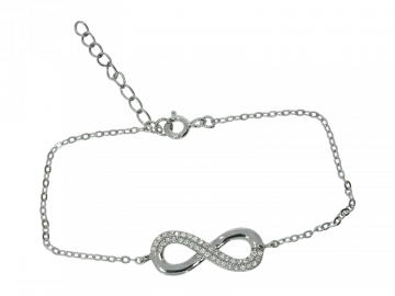 Infinity bracelet 925 sterling silver